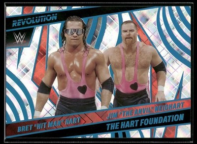2022 Revolution WWE Bret Hart/Jim Neidhart COSMIC PARALLEL /149 SP Legends #135
