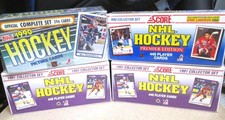 (4) FACTORY SEALED NHL HOCKEY SETS '90 TOPPS '90 SCORE '91 SCORE+YOUNG SUPERSTAR