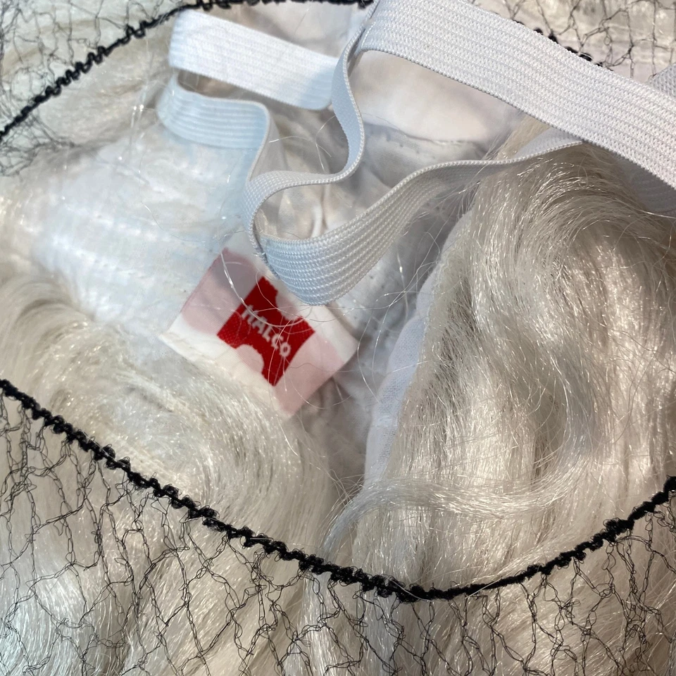 Juego de peluca y barba de Papá Noel accesorio de disfraz de Navidad de lujo HALCO Foto 4 de 4