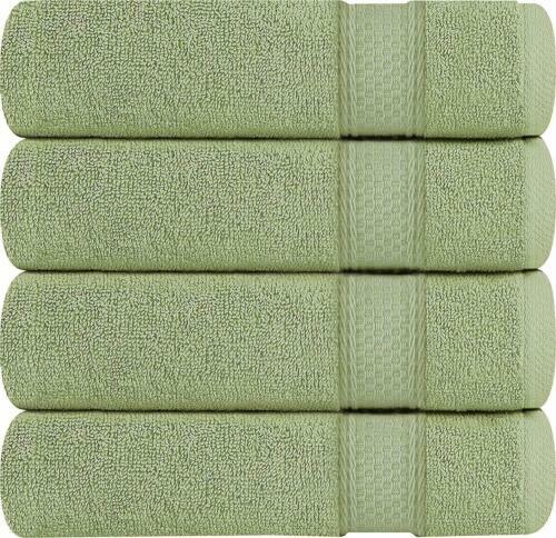 Luxury Bath Towels - Cotton Hotel Spa 27x54 4-Pack Super Absorbent 600GSM - Picture 7 of 19