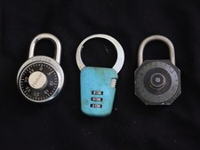 3 Locked Vintage Master Locks Combination Padlocks With Code, Made USA Milwaukee