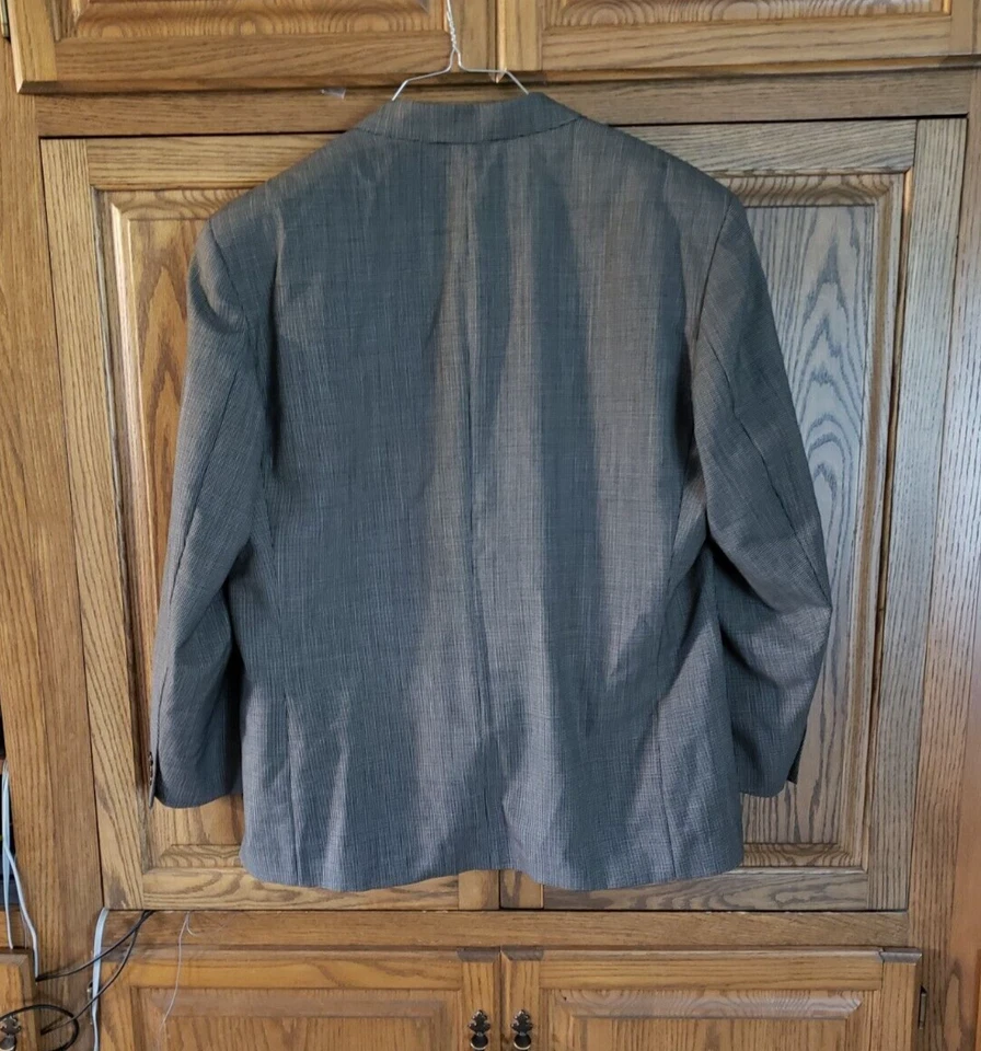 TRAJE DE 2 PIEZAS TOMAS CHURCHILL DOBLE BOTONADURA PARA HOMBRE NEGRO LANA PURA 46 REGULAR Foto 2 de 4