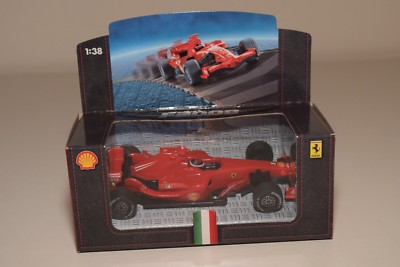 V 1:38 HOTWHEELS MATTEL V POWER SHELL F2008 FERRARI RACING CAR MINT BOXED