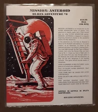 Mission Asteroid Hi-Res Adventure#0 Sierra On-Line Apple II+,IIe,IIc,IIgs