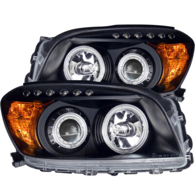 ANZO Projector Headlight Set w/ Halo Black | Toyota Rav4 (06-08) (111120)