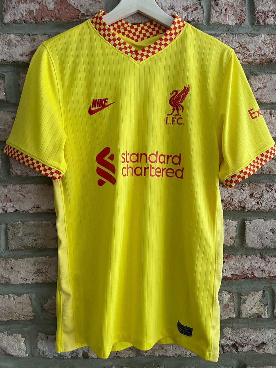 Liverpool FC 2021/22 Third Yellow Nike Shirt men Small | eBay UK