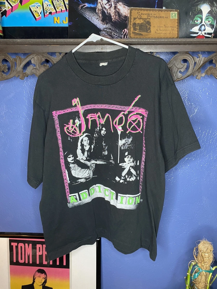 Vintage Janes Addiction T Shirt 1991 Rare Mens XL Black Preowned 90s Vtg