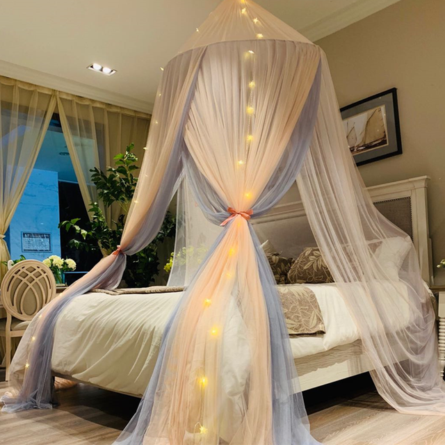 Princess Bed Canopy Romantic Round Dome Bed Curtains Mosquito Net Bedroom Decor For Sale Online