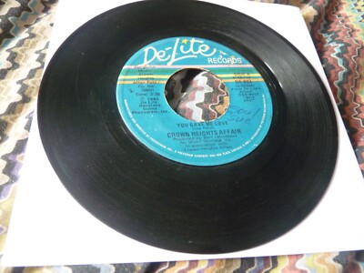Crown Heights Affair USA disco 7'' You Gave Me Love plays VGminus De-Lite