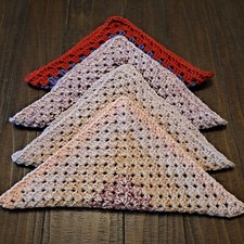 Small Pet Blanket, 12" Square, Crochet, Granny Square, Small Animal Blanket