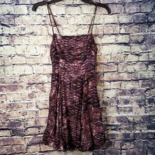 Urban Outfitters Silence + Noise Purple Pink Abstract Print 33" Dress Size S