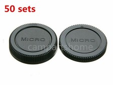 50pcs Rear Lens Cap Camera Body Front Cap for Micro 4/3 M4/3 m 4/3 m43 MFT LOT