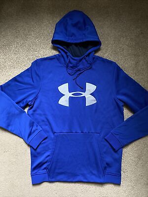 Mens Under Armour size Large Blue Loose ColdGear Hoodie