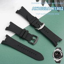 31 14mm Strap Watch Band For Armani AX1803 AX1802 AX1050 Bracelet Silicone