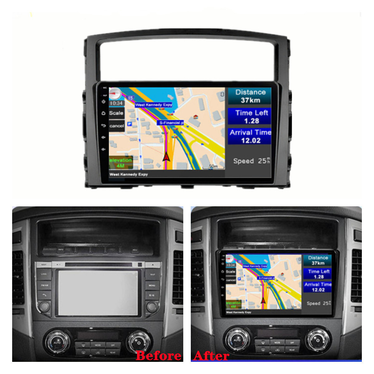 たろう様専用三菱純正B3系オリジナル9インチナビゲーション-