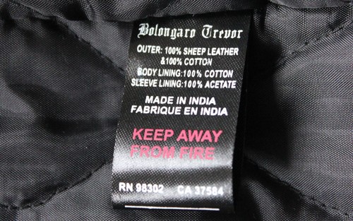 Bolongaro Trevor genuine leather cropped jacket, M, NEW! - Picture 14 of 15