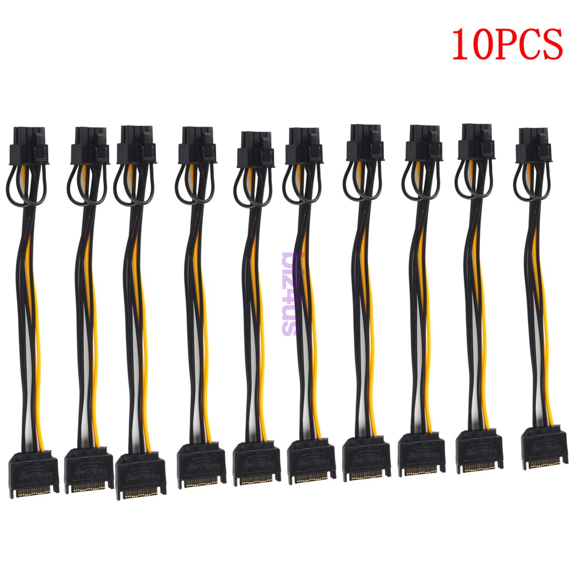 Sata Power Power Cable To Graphics Card 15-pin SATA Male To 8-pin (6+