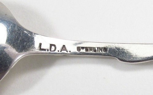 Antique 1900s LDA USA Niagara Falls Indian Motif Sterling Silver Souvenir Spoon - Picture 10 of 11