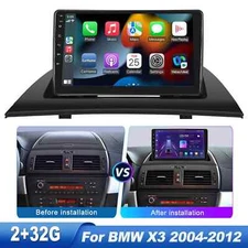 CARPLAY FOR BMW X3 E83 2004-2012 ANDROID 14 CAR STEREO RADIO GPS NAVI WIFI 2+32G