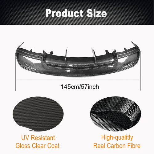Spoiler diffusore posteriore in carbonio per Tesla Model S 2012-2015 - Foto 6 di 10
