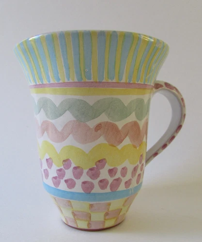 VTG Victoria & Richard Mackenzie Childs AURORA Mug 1995