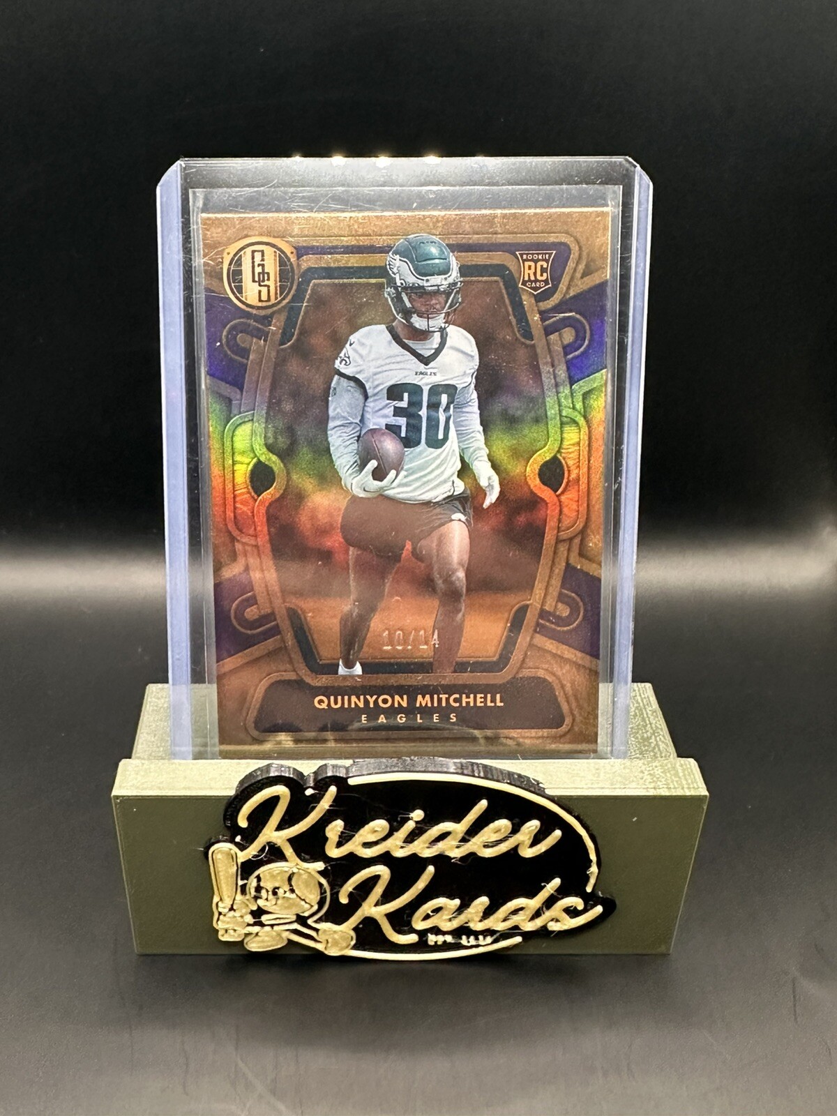 2024 Panini Gold Standard Quinyon Mitchell Violet /14 SSP No. 119 Eagles RC