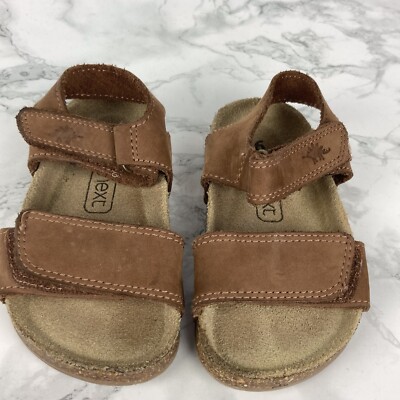 Next Baby Boy Toddler Sandals Tan In Colour UK Suede Effect Summer  UK