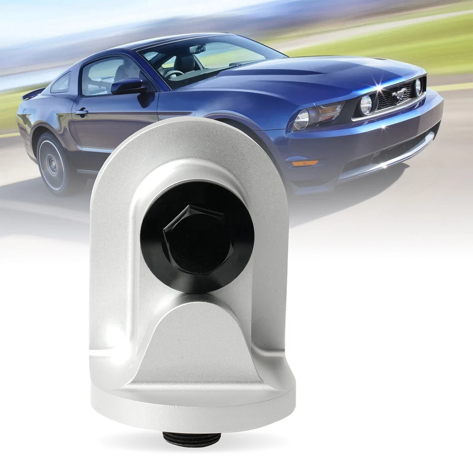 Adaptador de filtro de óleo de tarugo M-6880-B50 90 graus para 1965-1995 Ford Mustang prata - Imagem 3 de 4