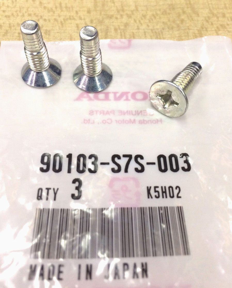 Genuine OEM Honda Fit Door Latch Flat Head Screw Three Pack 09-13