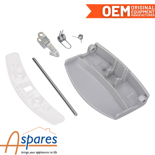AEG WASHING MACHINE SILVER DOOR HANDLE CATCH LATCH KIT 4055085551 - Picture 2 of 4