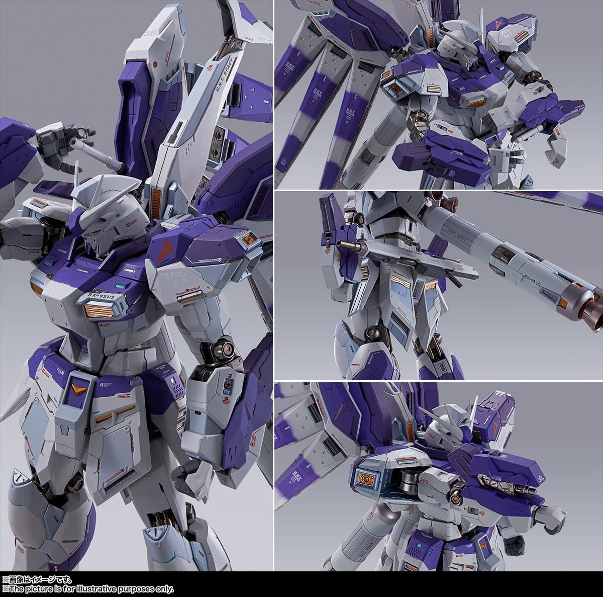 BANDAI METAL BUILD RX-93-v2 Hi-v GUNDAM Action Figure w