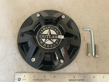 NEW American Outlaw Gloss Black 17" Wheel ONLY Rim Hub Cover Center Cap 5260-17