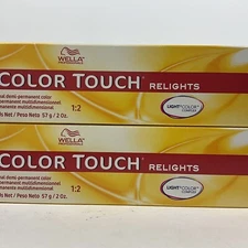  2 Pack Wella Color Touch Relights /18 Ash Pearl Relights Blonde 