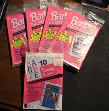Vintage Barbie Fashion Trading Cards  Factory Sealed 5 Pack Lot