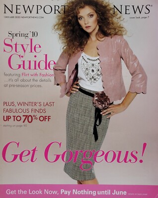 Spring 2010 NEWPORT NEWS Catalog SUPERMODELS & WOMEN'S FASHION | eBay