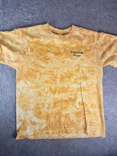Silver Lake Sand Dunes Michigan T-Shirt Sz M Orange Tie Dye Short Sleeve