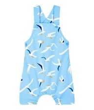 Petit Bateau kurze Latzhose farbenfrohe hellblau orange Größen 6 - 36 Monate