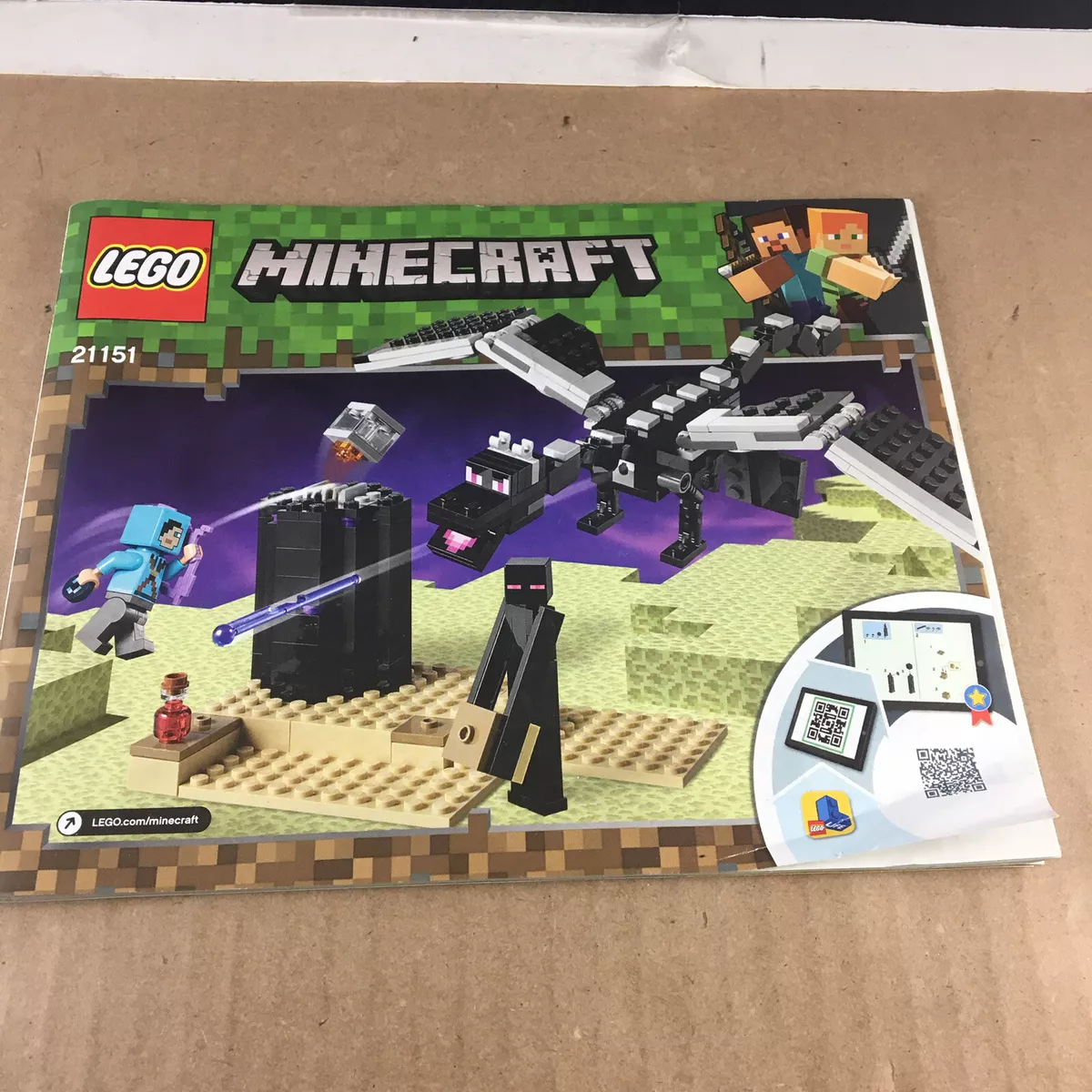 Lego minecraft the best sale end battle instructions