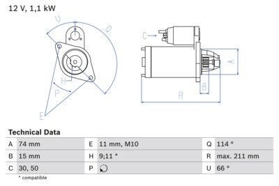 BOSCH 0 986 018 480 Starter für LEXUS,TOYOTA