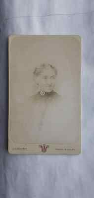  Antique cabinet card(CdV),real photo,a woman from Margate,1880s,J. C. Stodart