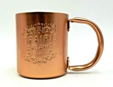 MOSCOW MULE "PRAIRIE ORGANIC SPIRITS" COPPER 12 OZ. METAL MUG CUP