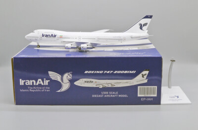 JC Wings XX20127 Iran Air Boeing 747-200 EP-IAH Diecast 1/200 Model AV Airplane