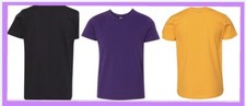 Youth T-Shirts t shirt Tee Fit for age 4 yrs 6,8,10,12,14 years 2 Pack T shirt
