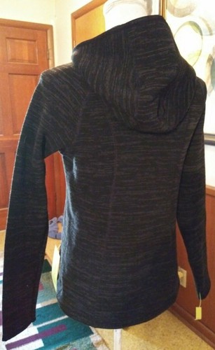 all in motion Size XS Long Sleeve Junior Light Weight Hoodie Black/Gray 25" L 1 - Picture 5 of 12