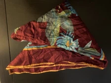 Vintage VERA Scarf All Silk Tout Soie Blend Scarf 30” Square, Sheer Floral Japan