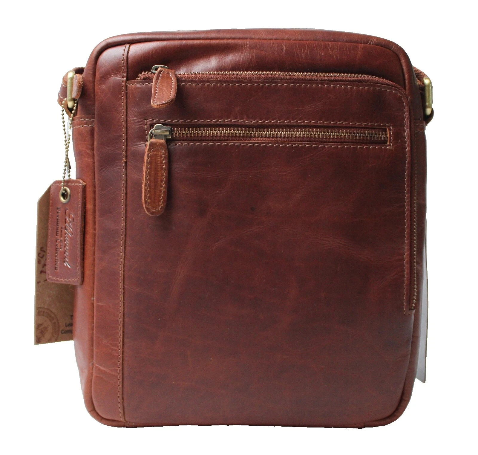 Bolsos Bandolera Cuero Marrón para Hombres