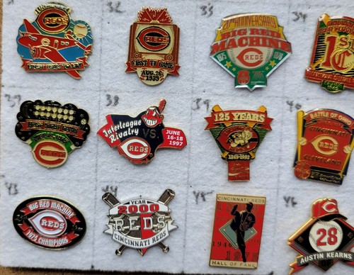 *PICK-A-PIN* CINCINNATI REDS MLB Baseball Lapel Hat Pin- Various Styles - Picture 14 of 19
