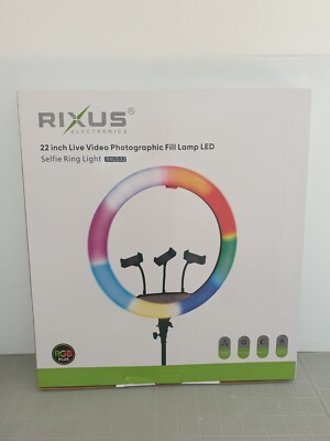 Rixus Selfie Ring Light 22inch + Holder Stick RXLG32 _3.2_3