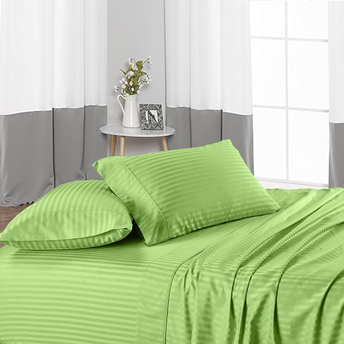 Ultimate Egyptian Cotton 1000TC 4 PCs Sheet Set Select AU Size Multi Colors - Foto 77 di 315