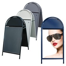 Stands 50x70 avec logo rond part, la rue se dresse, Trottoir, bouchon Pavement